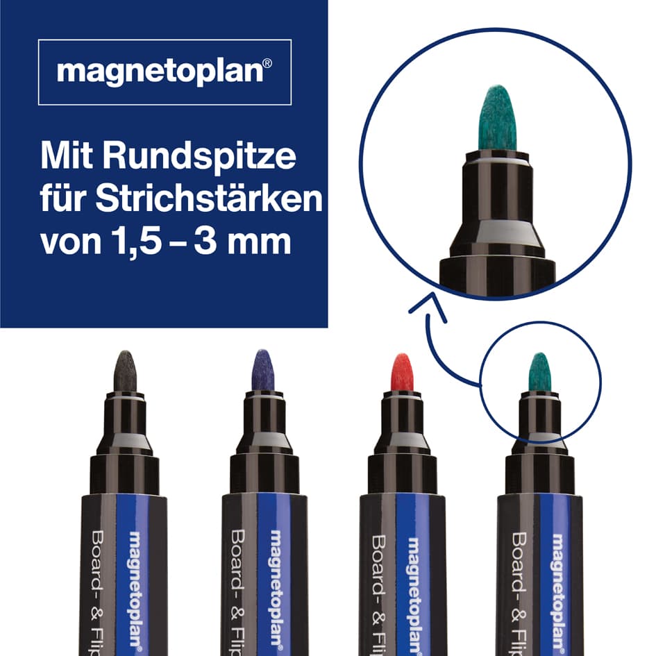Magnetoplan Board- Und Flipchartmarker Pro+, Blau