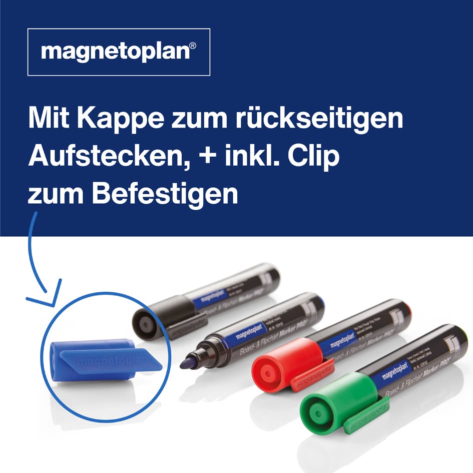 Magnetoplan Board- Und Flipchartmarker Pro+, Rot