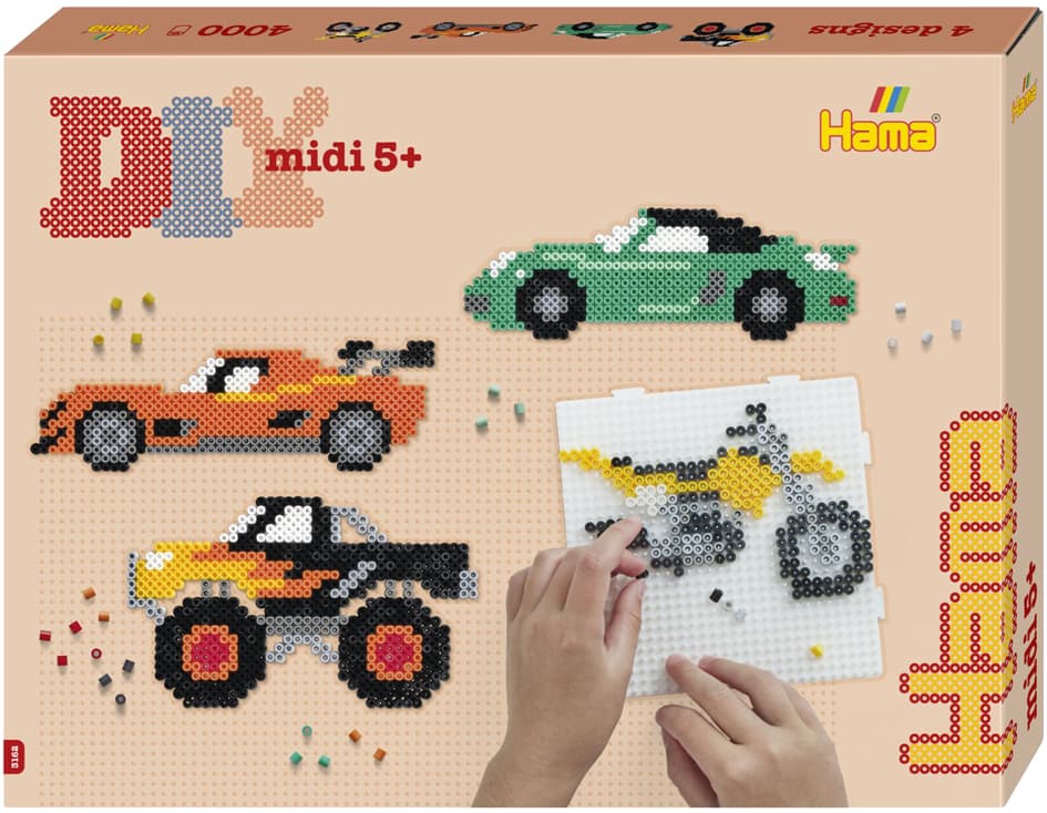 Hama Bügelperlen Midi , Fahrzeuge, , Geschenkpackung