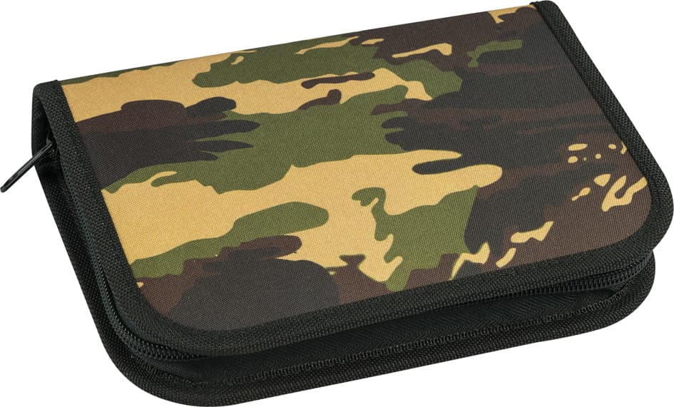 Eberhard Faber Schüleretui Camouflage, Grün, 32-Teilig
