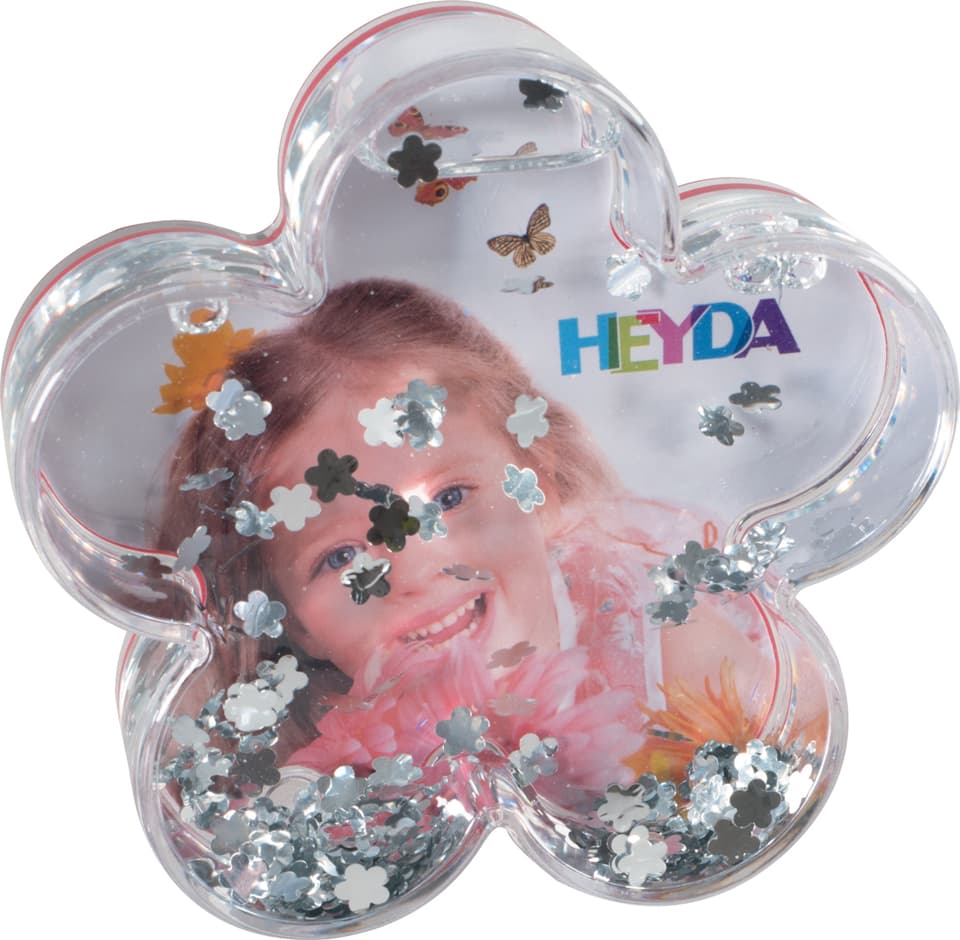 Heyda Schneekugel , Glitzerblume,