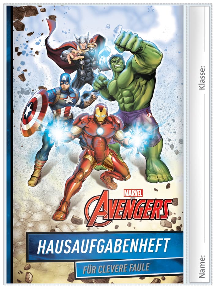 Roth Hausaufgabenheft Für Clevere Faule , Marvel Avangers,