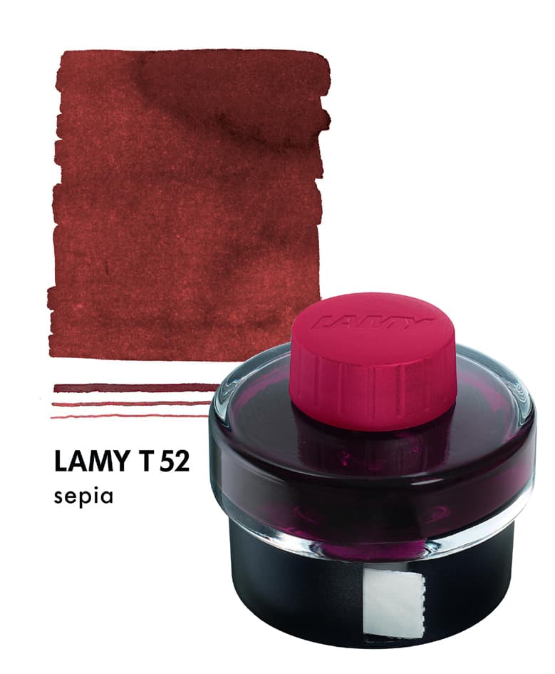 Lamy Tintenglas T52, Sepia, 50 Ml
