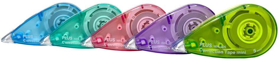 Plus Japan Korrekturroller Mini Pastell, 5 Mm X 6 M