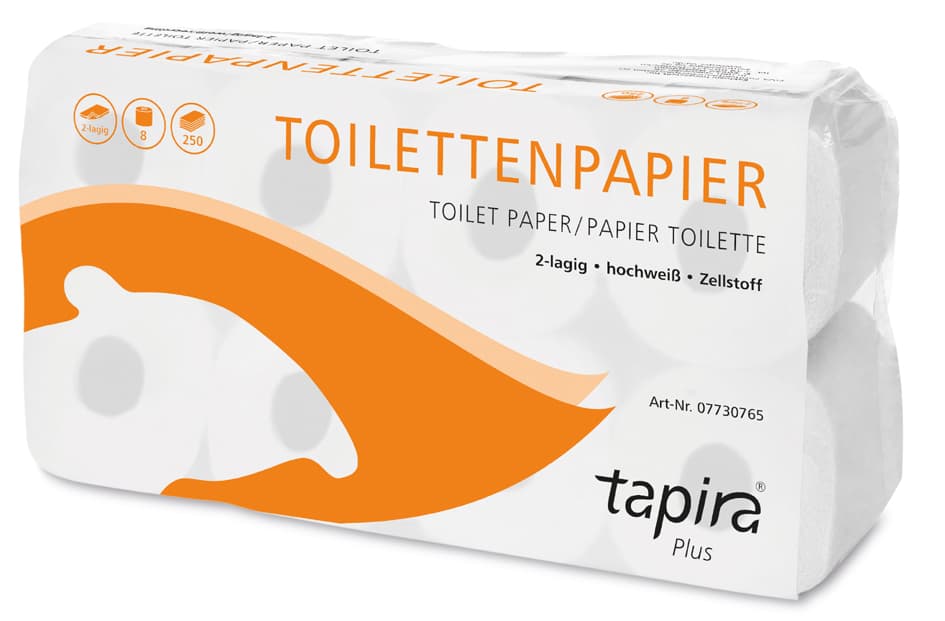 Tapira Toilettenpapier Plus, 2-Lagig, Weiß