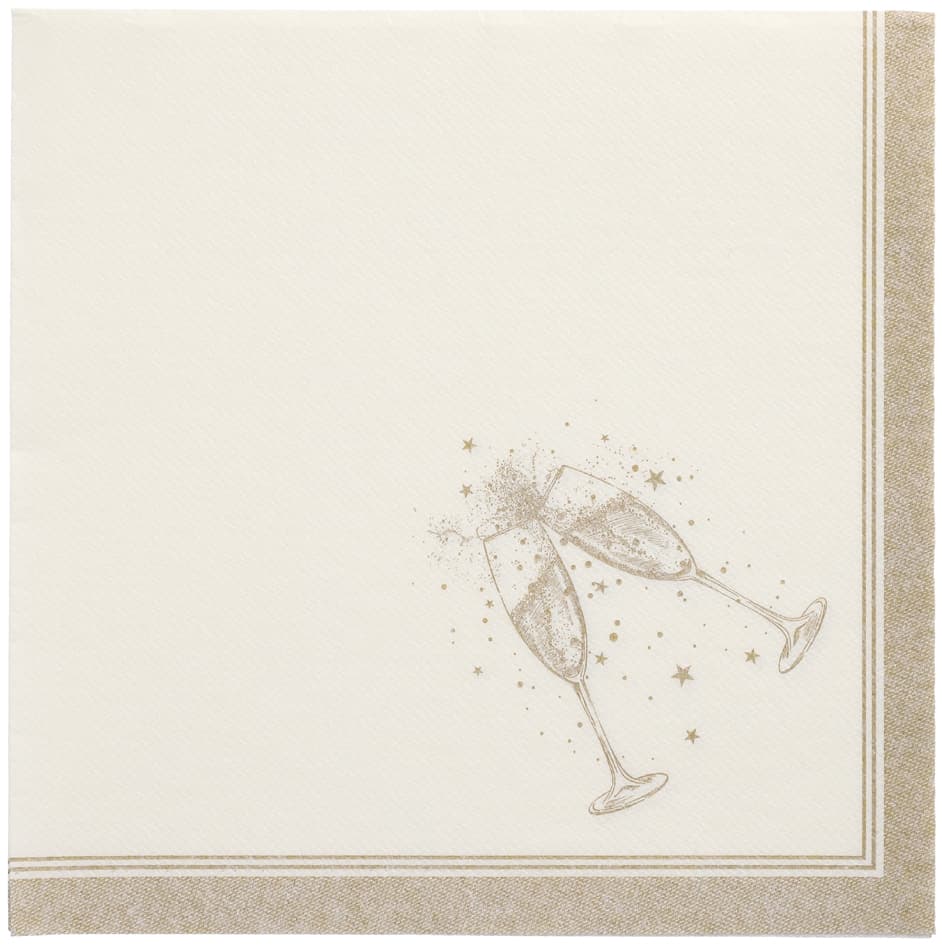 Papstar Servietten , Royal Collection Festivities, , Gold