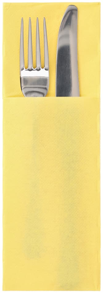 Papstar Servietten-Tasche , Daily Collection, , Gelb