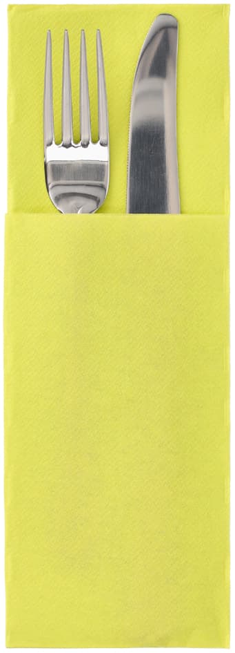 Papstar Servietten-Tasche , Daily Collection, , Limonengrün
