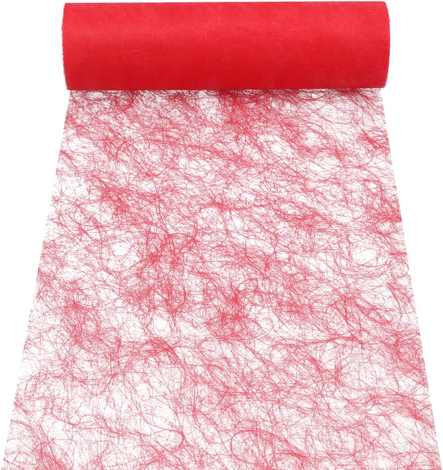 Papstar Tischläufer/Dekoband , Sizoflor, , Rot