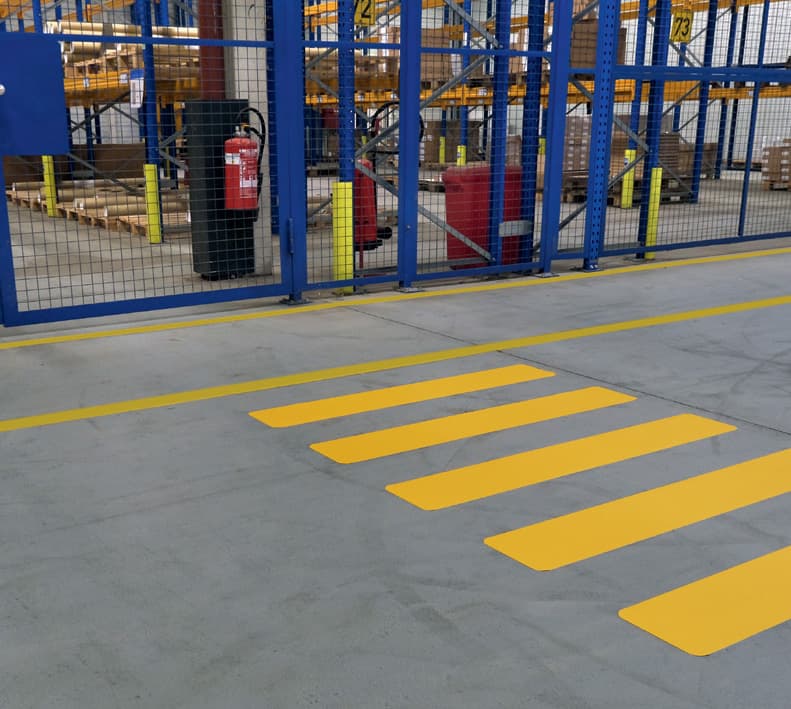 Durable Bodenmarkierung , Zebrastreifen, 200/05, Signalgelb