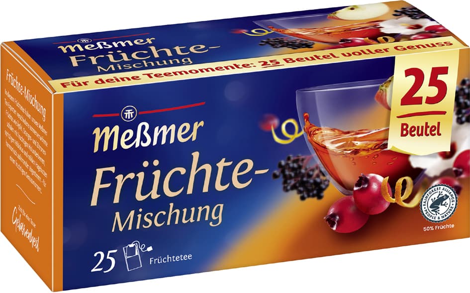 Meßmer Tee , Früchte-Mischung, , 25er Packung