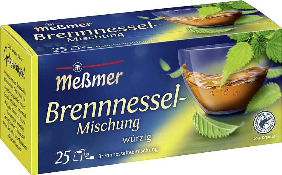 Meßmer Tee , Brennnessel-Mischung, , Würzig, 25er Packung