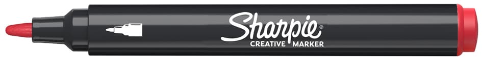 Sharpie Kreativmarker Acrylic, Rundspitze, Rot