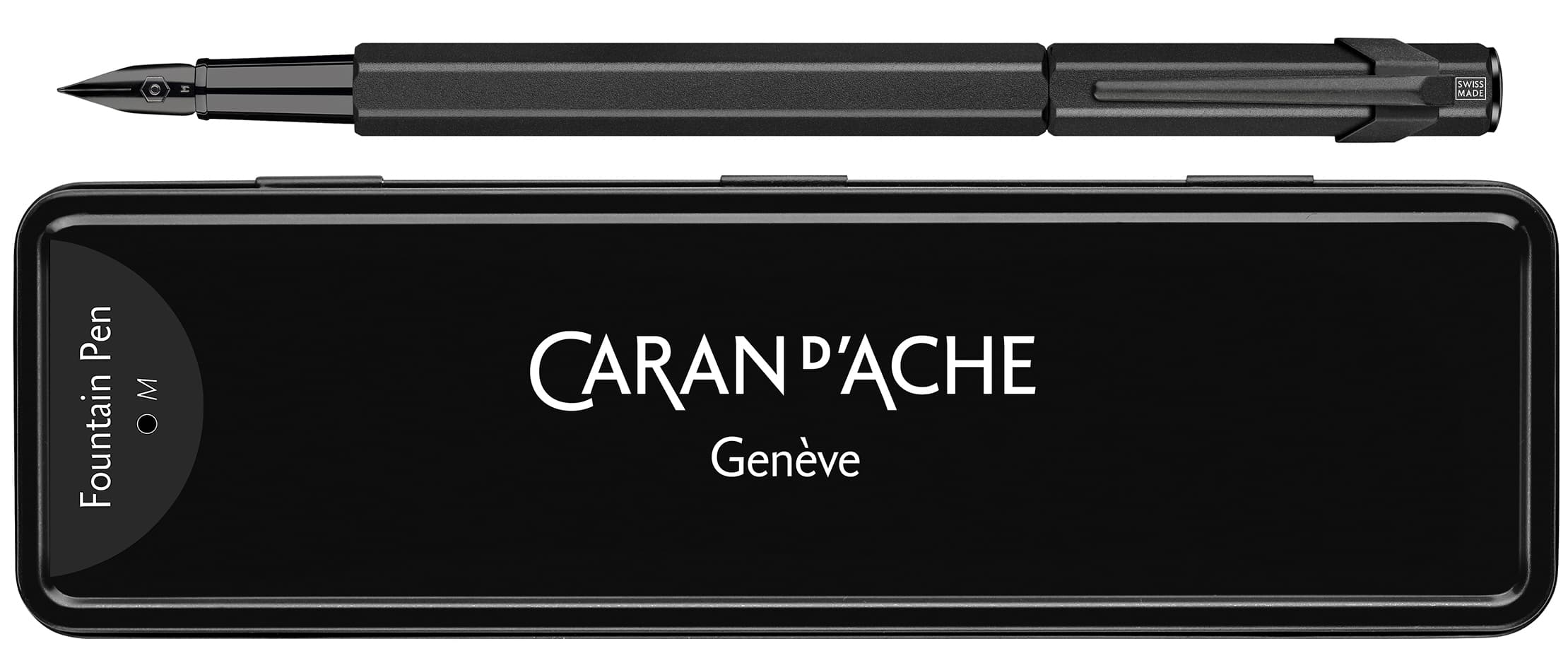 Caran D, Ache Füllhalter 849 Black Code, Schwarz