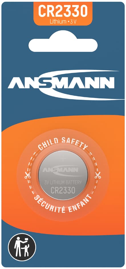 Ansmann Lithium Knopfzelle Cr2330, 3,0 Volt, 1er Blister