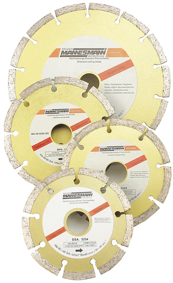Brüder Mannesmann Diamant-Trennscheibe, Segmentiert, 180 Mm