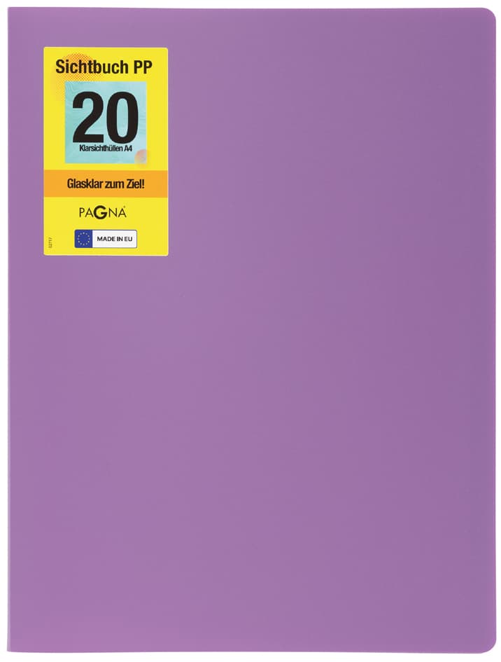 Pagna Sichtbuch , School, , Din A4, Mit 20 Hüllen, Lila