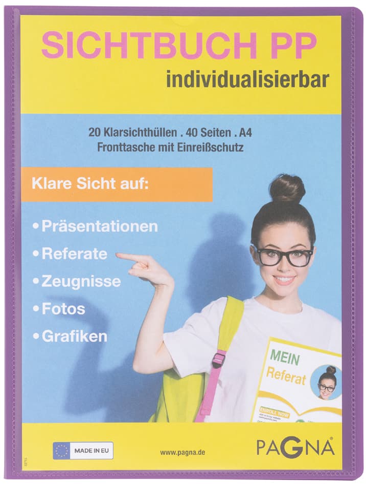 Pagna Präsentations-Sichtbuch , School, , Din A4, Lila
