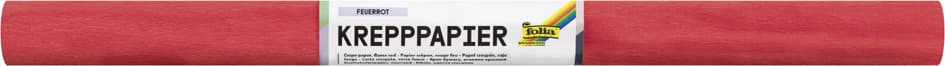 Folia Krepppapier-Rolle, (B)500 Mm X (L)2,5 M, Feuerrot