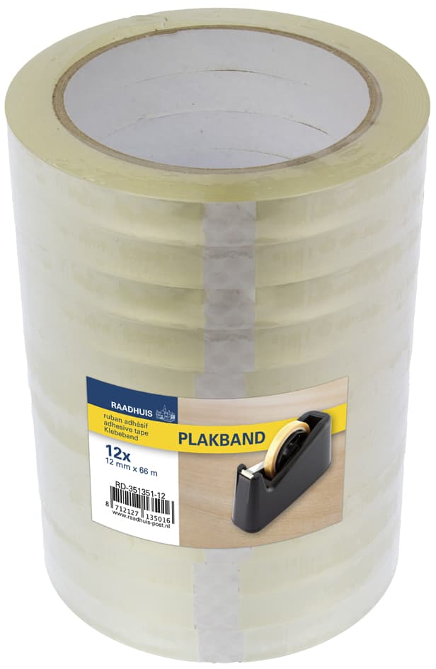 Raadhuis Klebefilm, 19 Mm X 66 M, Pp, Transparent
