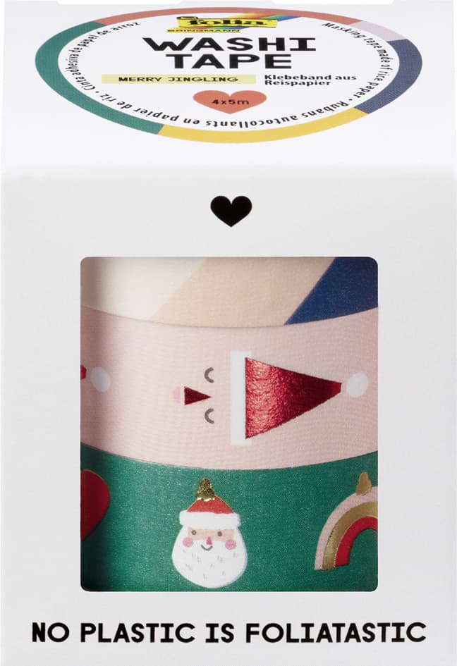 Folia Deko-Klebeband Washi-Tape , Hotfoil Merry Jingling,