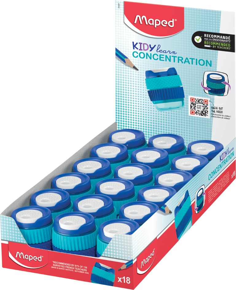 Maped Spitzdose Kidy Learn Concentration, 18er Display