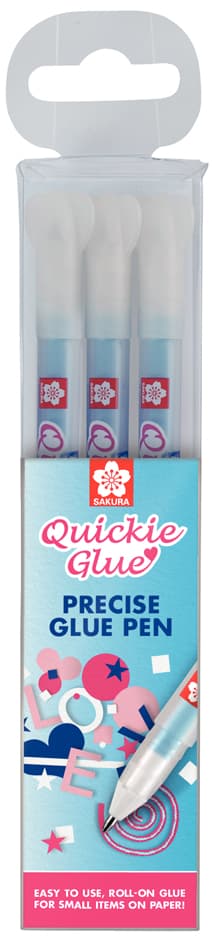 Sakura Klebestift Quickie Glue Pen, 3er Set