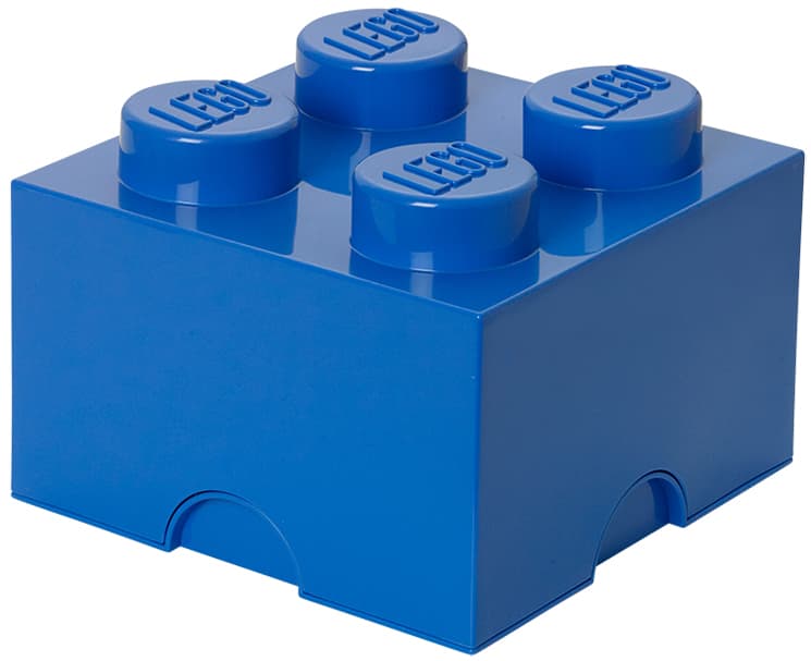 Lego Aufbewahrungsstein Storage Brick 4, 5,7 Liter, Blau