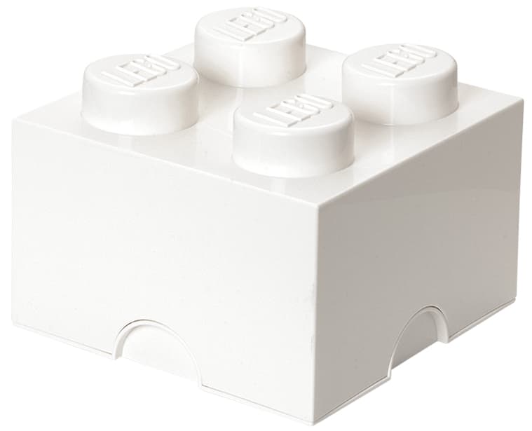 Lego Aufbewahrungsstein Storage Brick 4, 5,7 Liter, Weiß