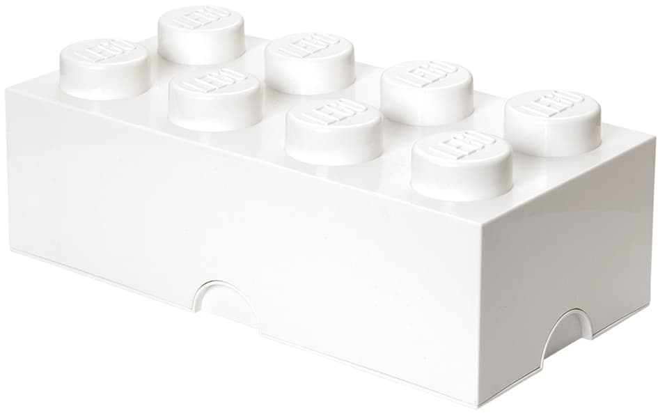 Lego Aufbewahrungsstein Storage Brick 8, 12 Liter, Weiß