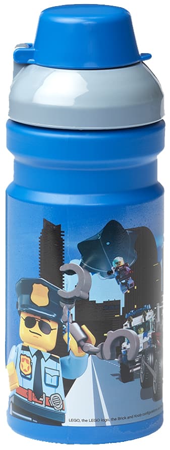 Lego Trinkflasche City, 390 Ml, Blau