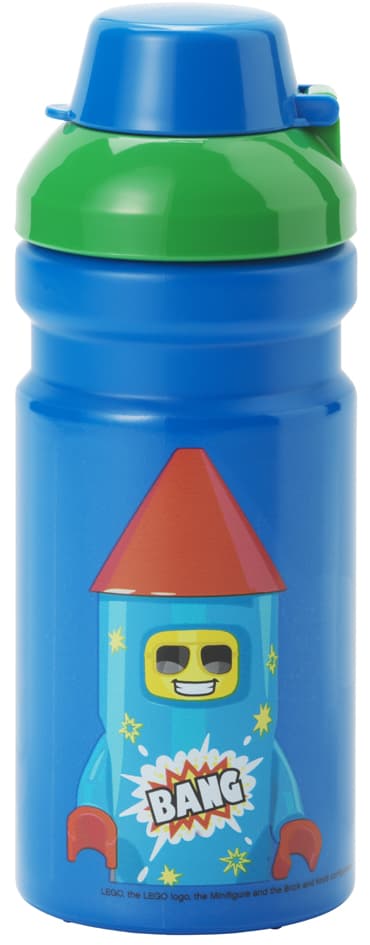 Lego Trinkflasche Firework Guy, 390 Ml, Blau