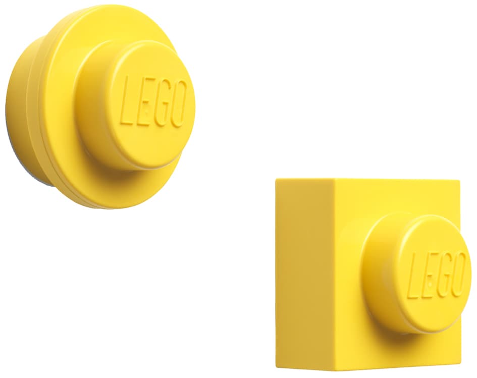 Lego Haftmagnet-Set, 2-Teilig, Gelb