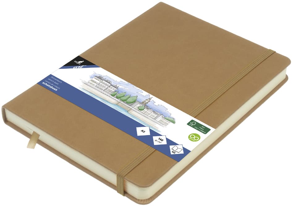 Kangaro Skizzenbuch, 80 Blatt, Din A5, Taupe