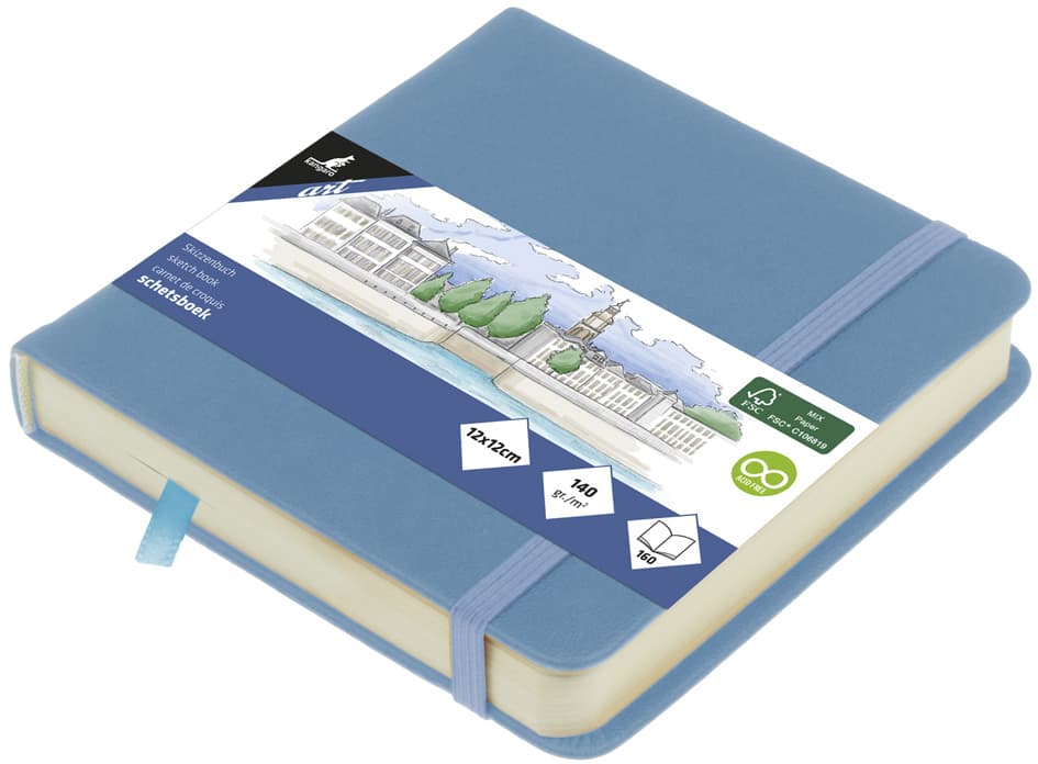 Kangaro Skizzenbuch, 80 Blatt, 120 X 120 Mm, Sky Blue