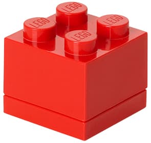 Lego Snackbox Mini Box 4, 60 Ml, Rot
