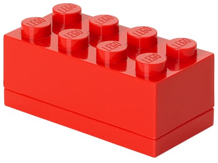Lego Snackbox Mini Box 8, 110 Ml, Rot
