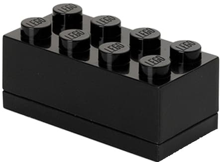 Lego Snackbox Mini Box 8, 110 Ml, Schwarz