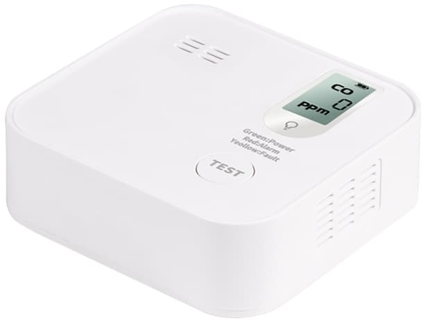 Logilink Kohlenmonoxidmelder Longlife Mit Lcd-Display, Weiß