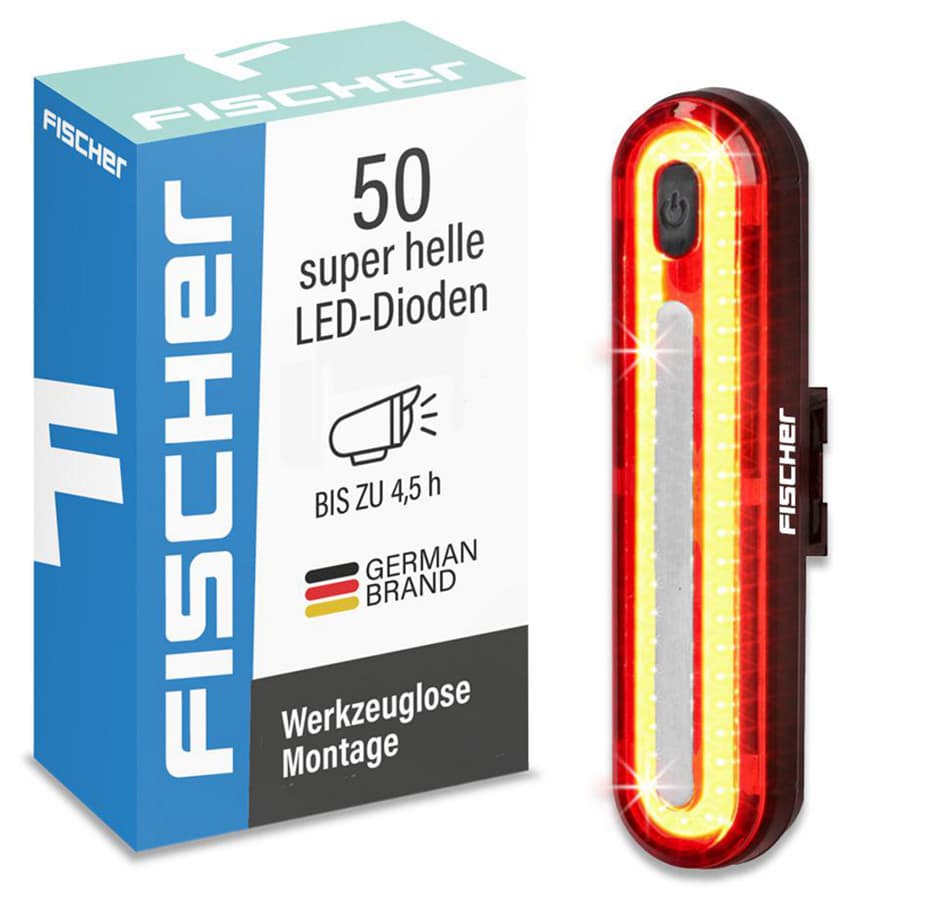 Fischer Fahrrad-Led-Rückleuchte, 50 Dioden