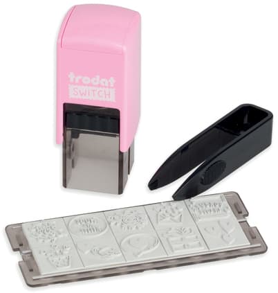 Trodat Motivstempel-Set , Switch,  - Liebesbotschaften