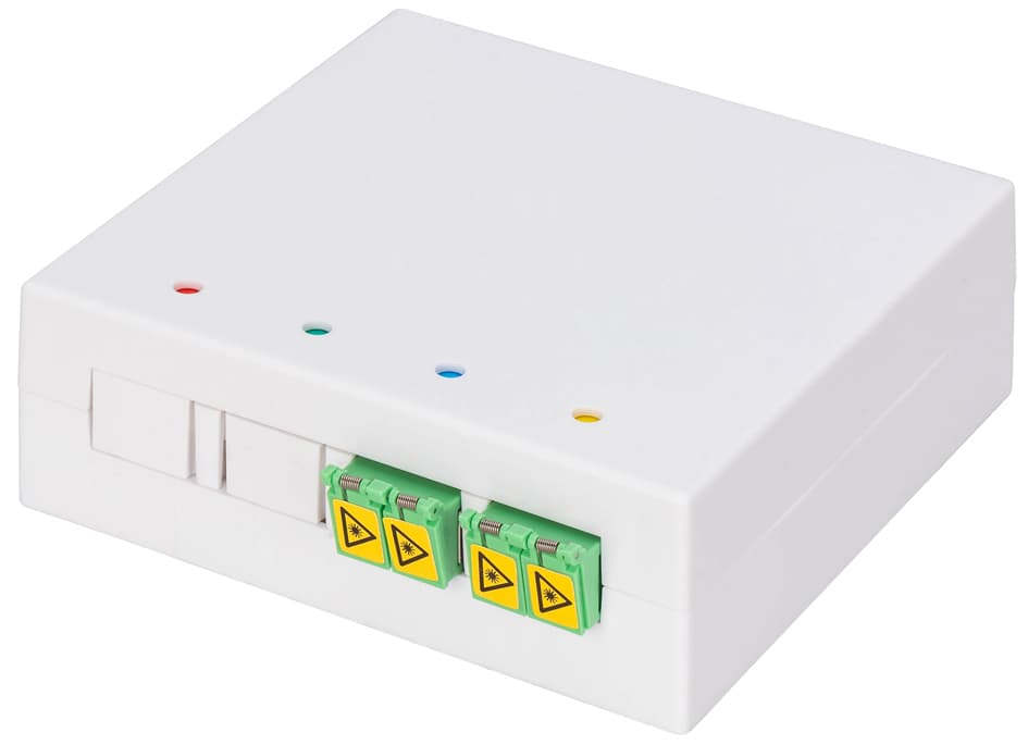 Digitus Ftth Gehäuse, 2 X Lc/Apc Dx Kupplung Mit Shutter