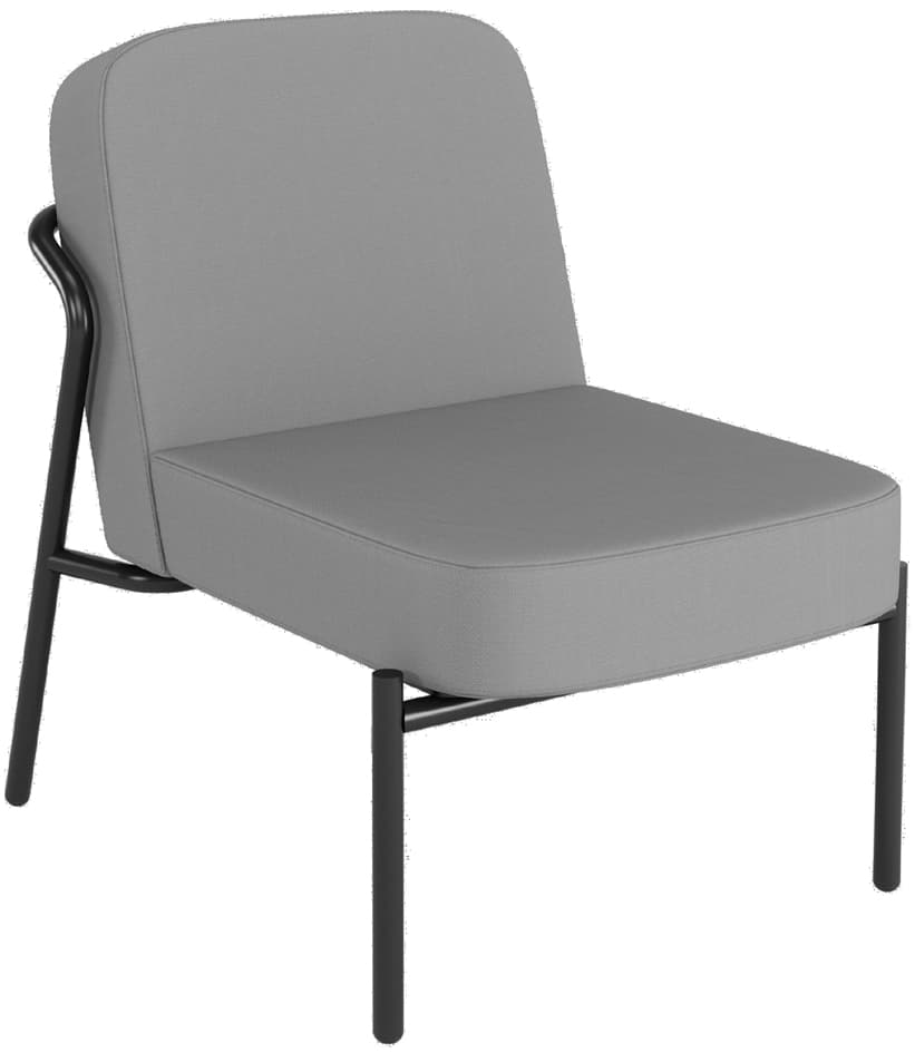 Paperflow Outdoor-Besuchersessel Medso Rund S, Grau