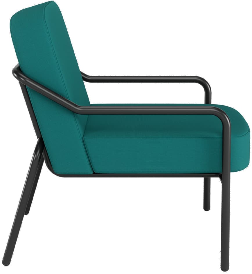Paperflow Outdoor-Besuchersessel Medso Rund M, Blau
