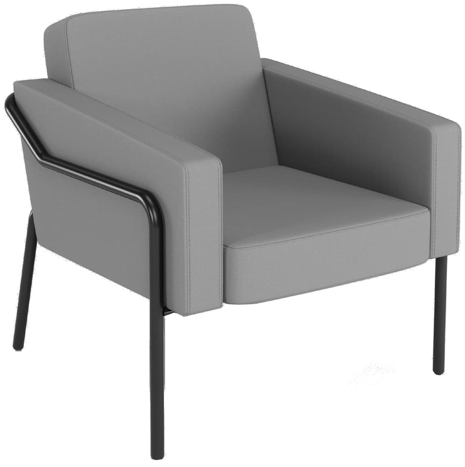 Paperflow Outdoor-Besuchersessel Medso Klassik L, Grau