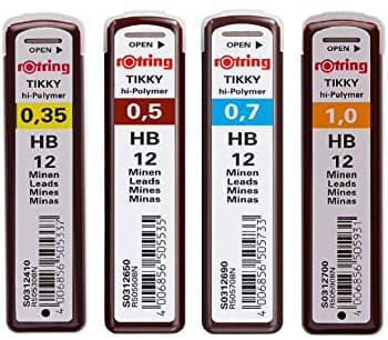 Rotring Druckbleistift-Minen Tikky 0,7 Mm, Härtegrad: Hb