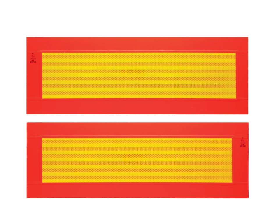 Iwh Heckwarntafel Für Anhänger, 565 X 195 Mm, Gelb/Rot