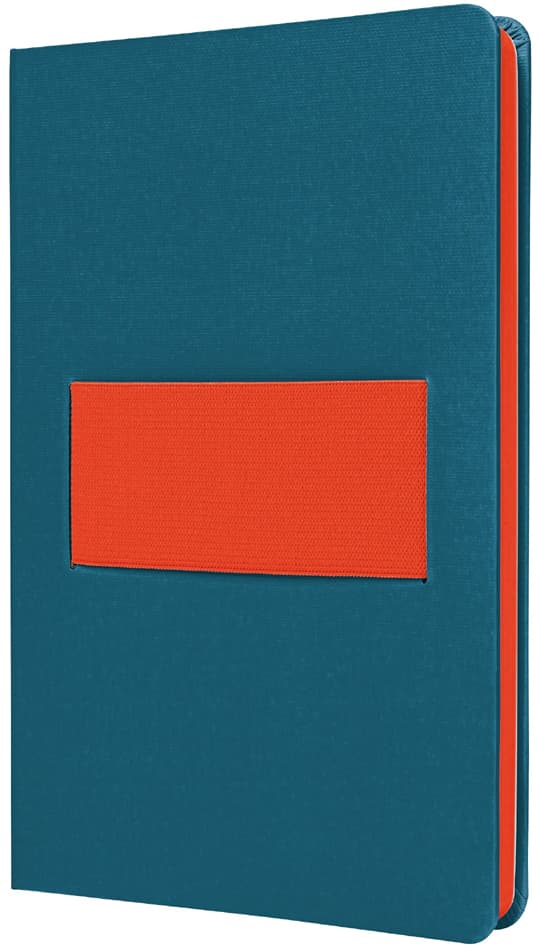 Sigel Notizbuch Linescape, Din A5, Liniert, Blau/Neonorange