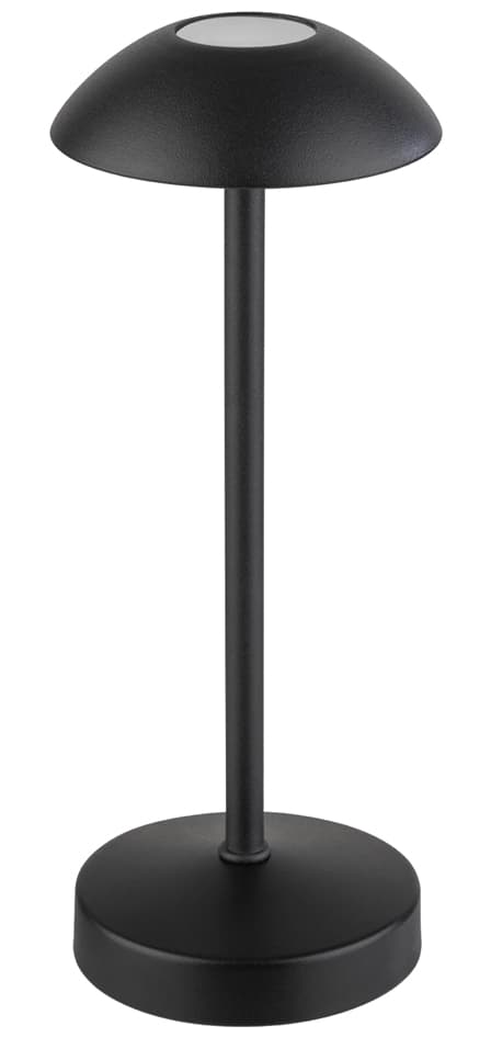 Aps Akku Led-Tischleuchte Alva, Schwarz