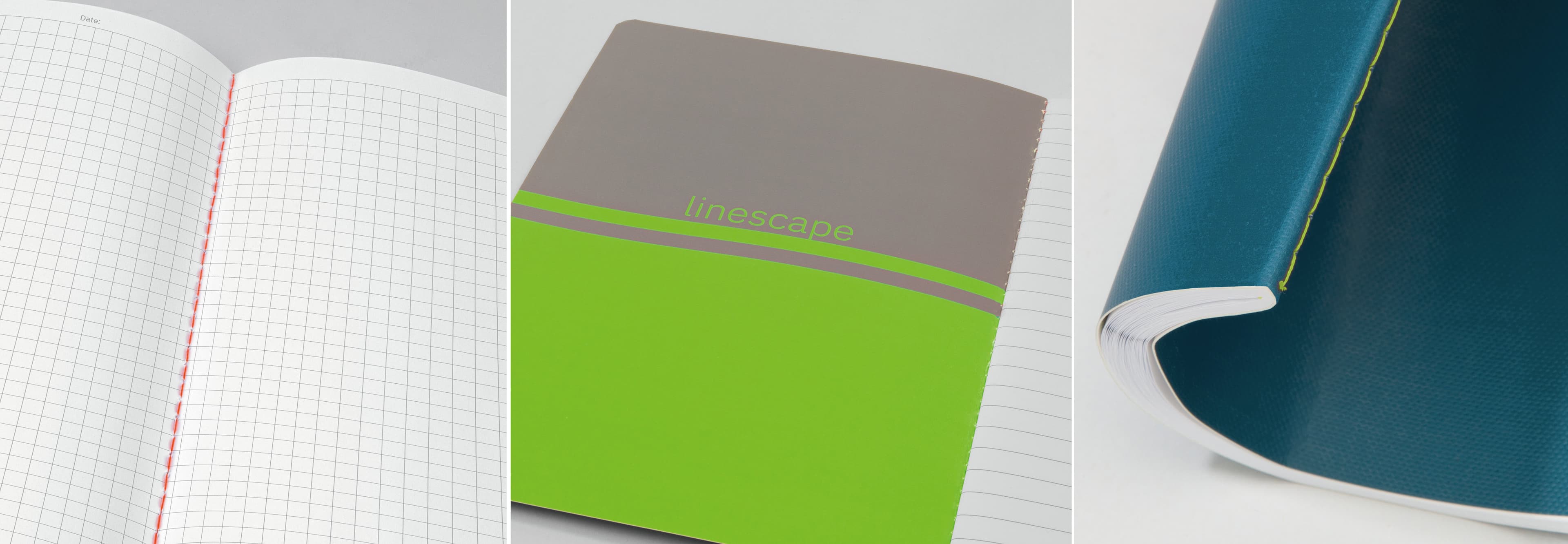 Sigel Notizheft Linescape, Din A5, Liniert, Dunkelgrau/Grau